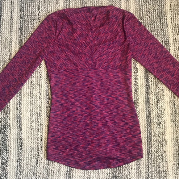 Saucony Pink/Blue Blend Long Sleeve Tee Size S - Picture 6 of 8